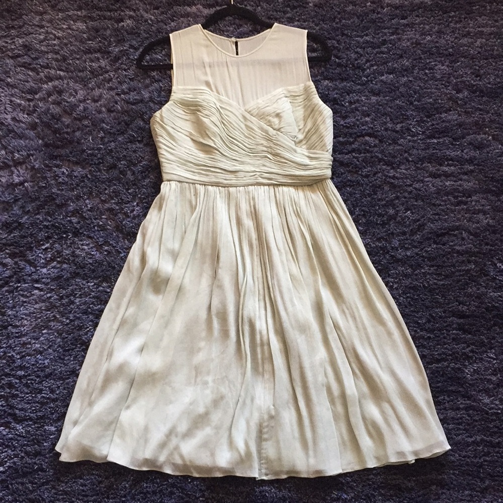 Sage green J Crew bridesmaid or prom dress
